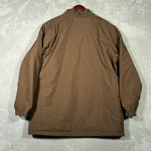 Eddie Bauer‎ Jacket Mens XL Brown EB700 Down Parka Zip Pockets Ripstop *NO HOOD - Picture 12 of 14